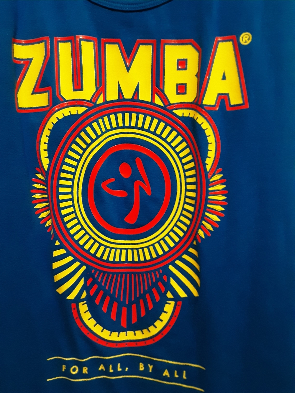 Zumba For All By All Blue Tank Top Size Marvelous